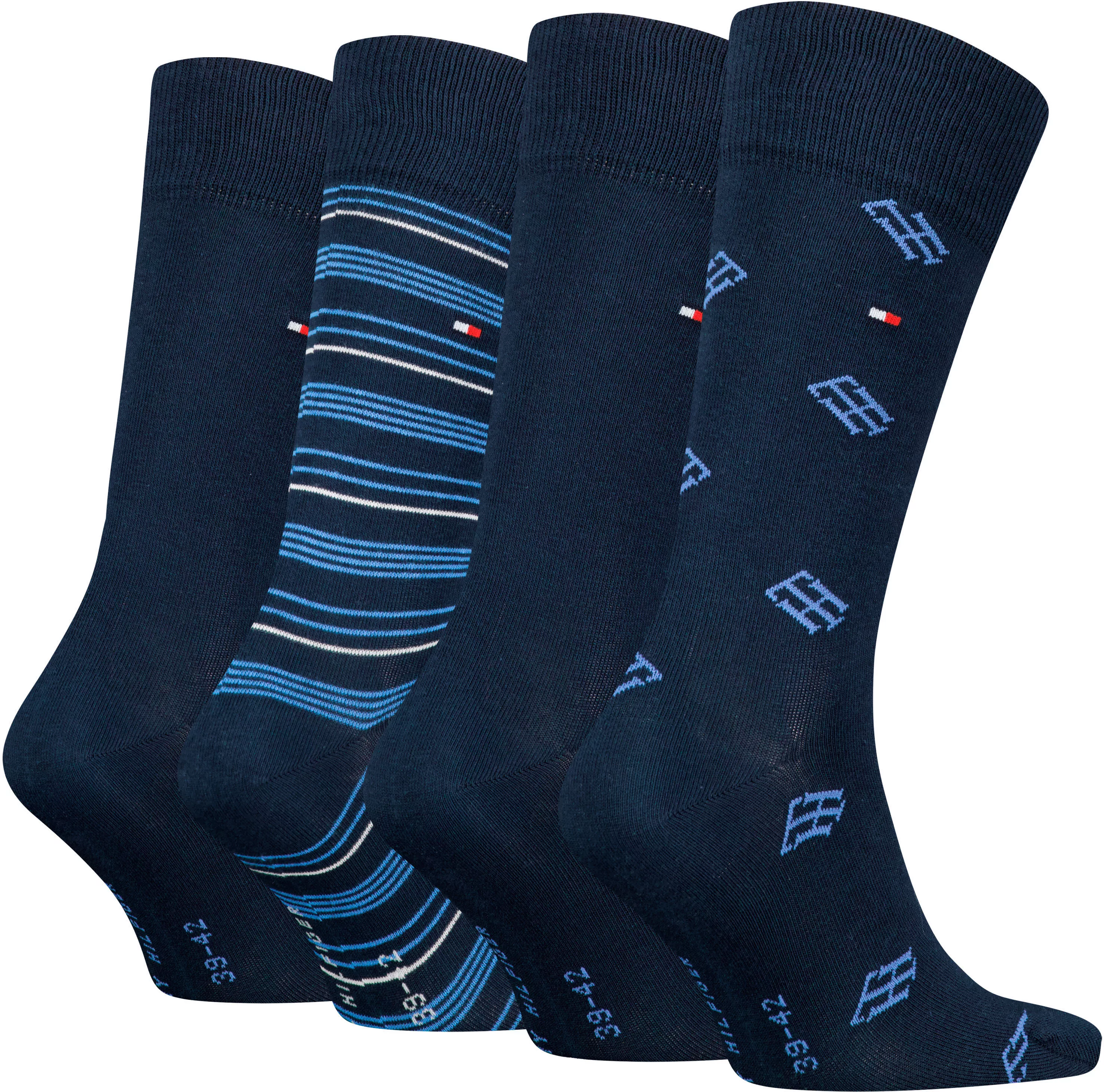 Tommy Hilfiger Socken, (4 Paar), mit Monogram-Design günstig online kaufen