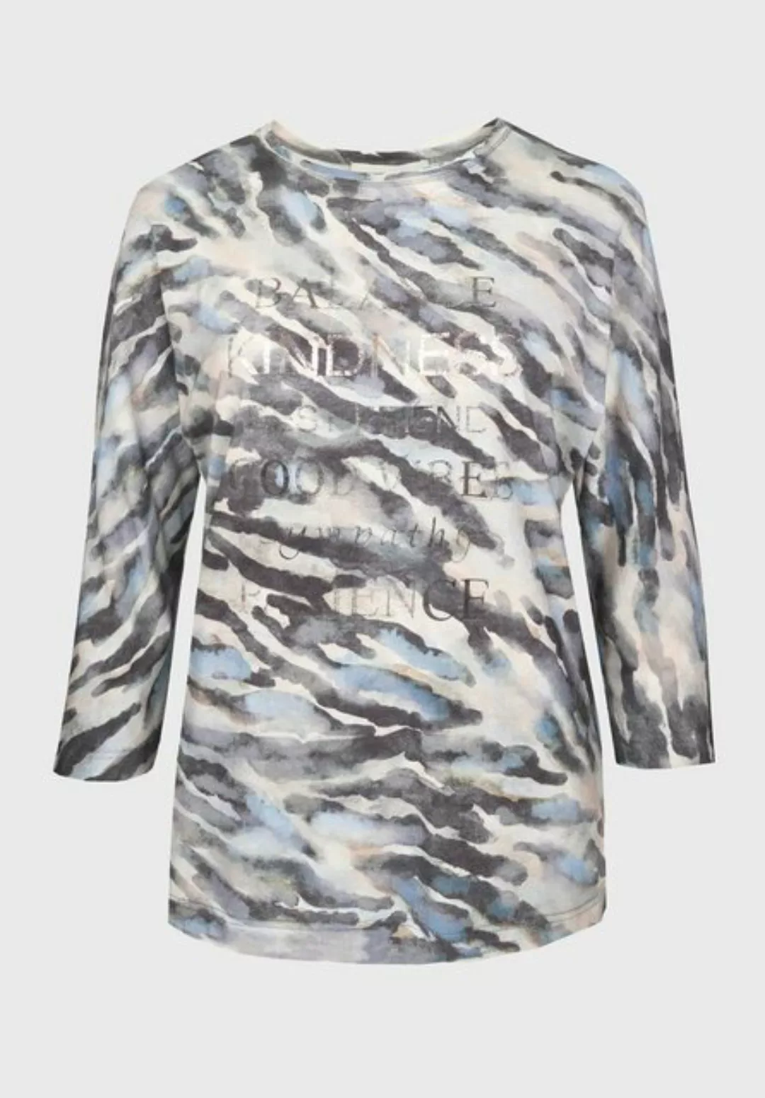 bianca Print-Shirt JULIE mit farbigem Animal-Dessin und Nietenmotiv günstig online kaufen