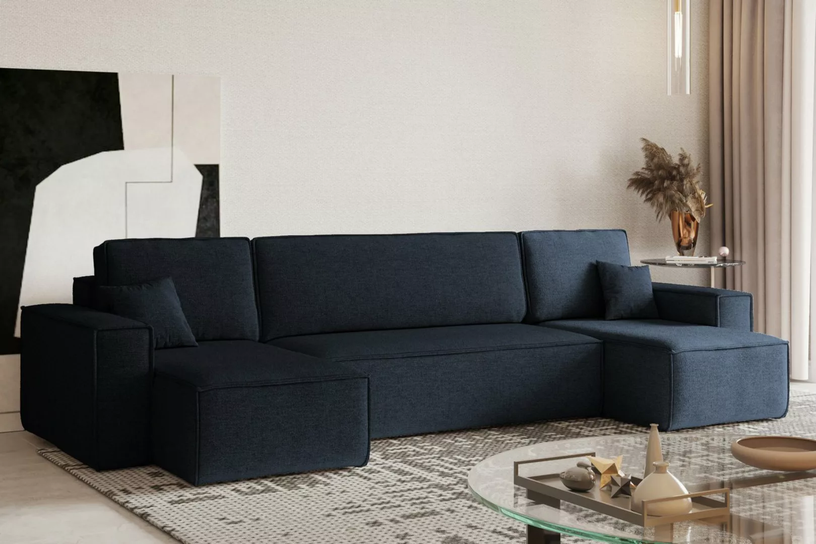 Kaiser Möbel Ecksofa mit schlaffunktion und bettkasten, Couch U-form BEST s günstig online kaufen