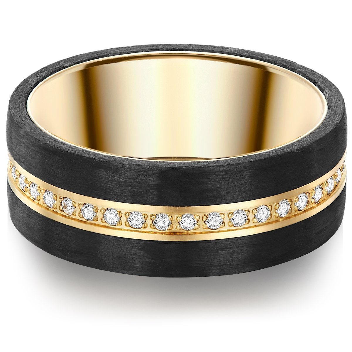 Trilani Fingerring Bandring aus Edelstahlin gelbgold günstig online kaufen