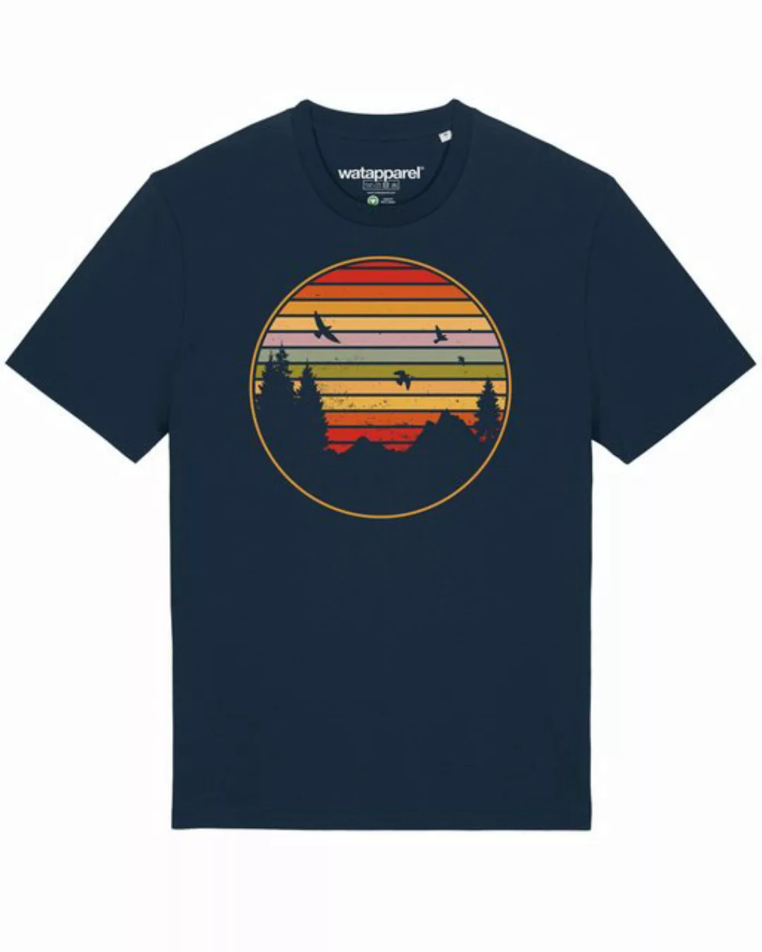 wat? Apparel Print-Shirt Sunset Berge & Tannen (1-tlg) günstig online kaufen
