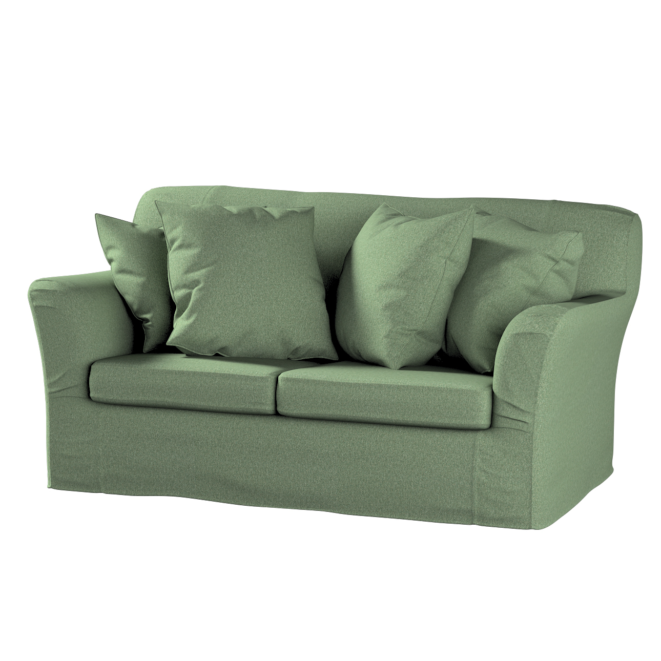 Bezug für Tomelilla 2-Sitzer Sofa nicht ausklappbar, grün, Sofahusse, Tomel günstig online kaufen