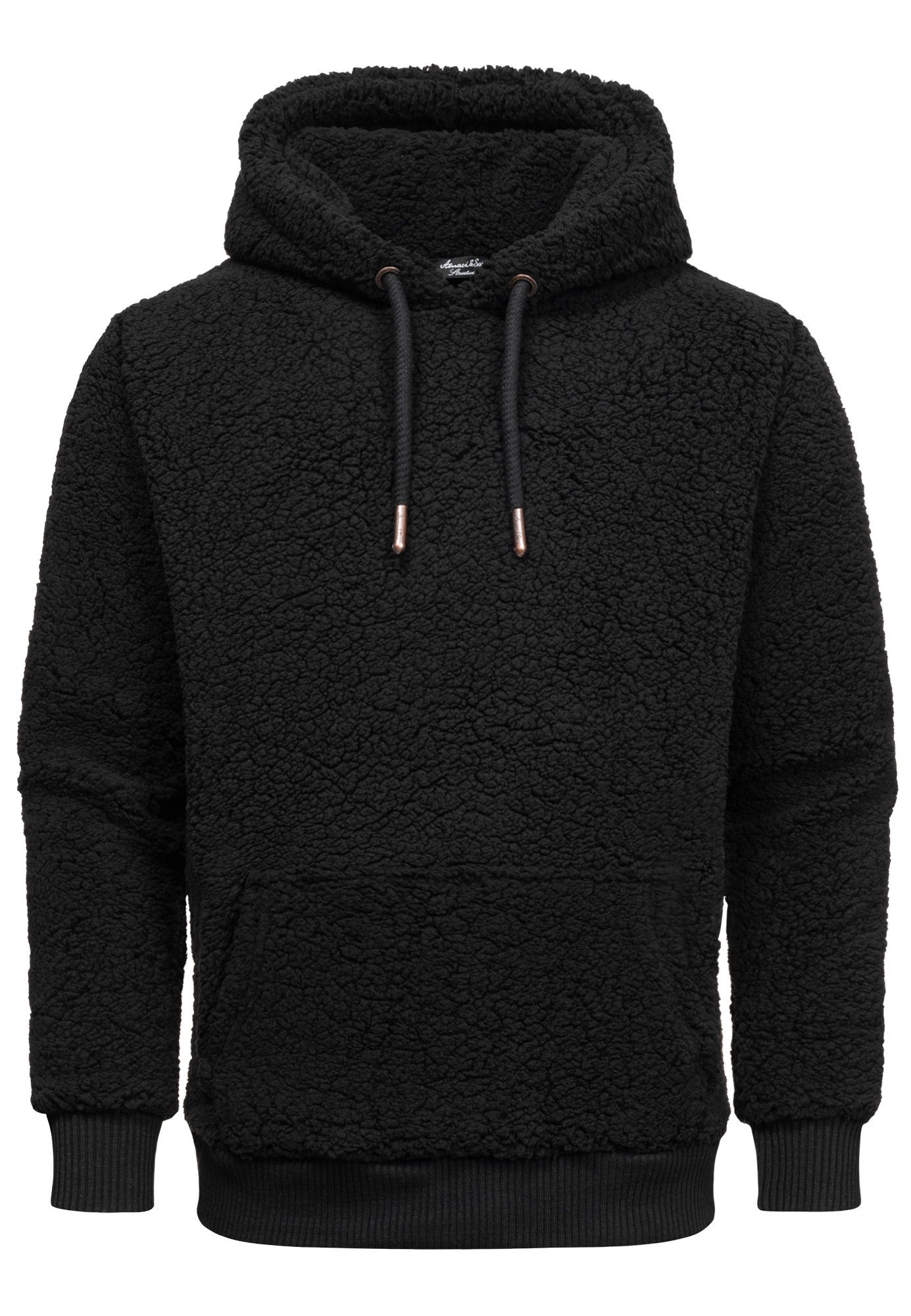 Amaci&Sons Kapuzenpullover CARNEY Kapuzenpullover Teddyfell Herren günstig online kaufen