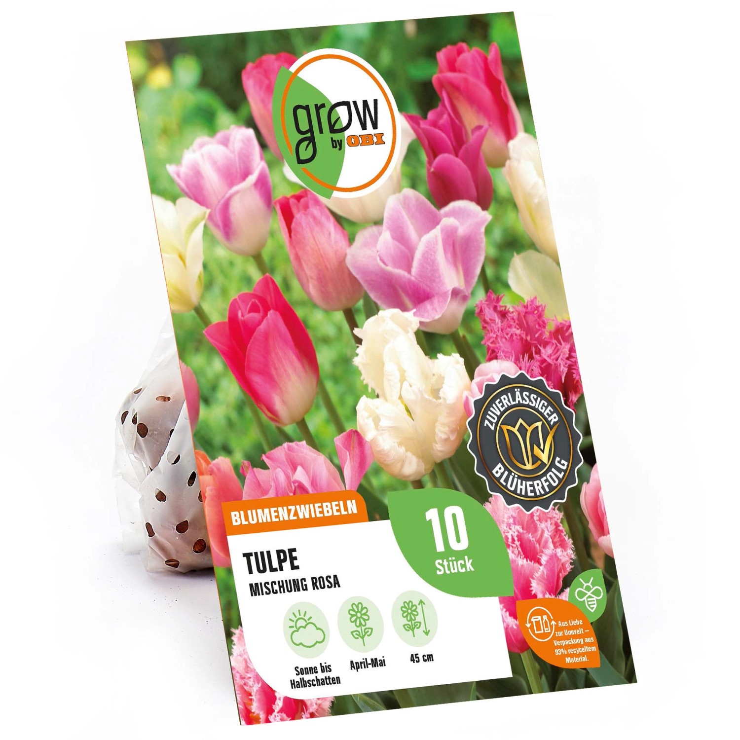 GROW by OBI Triumph-Tulpen Mischung Rosa 45 cm Tulipa günstig online kaufen