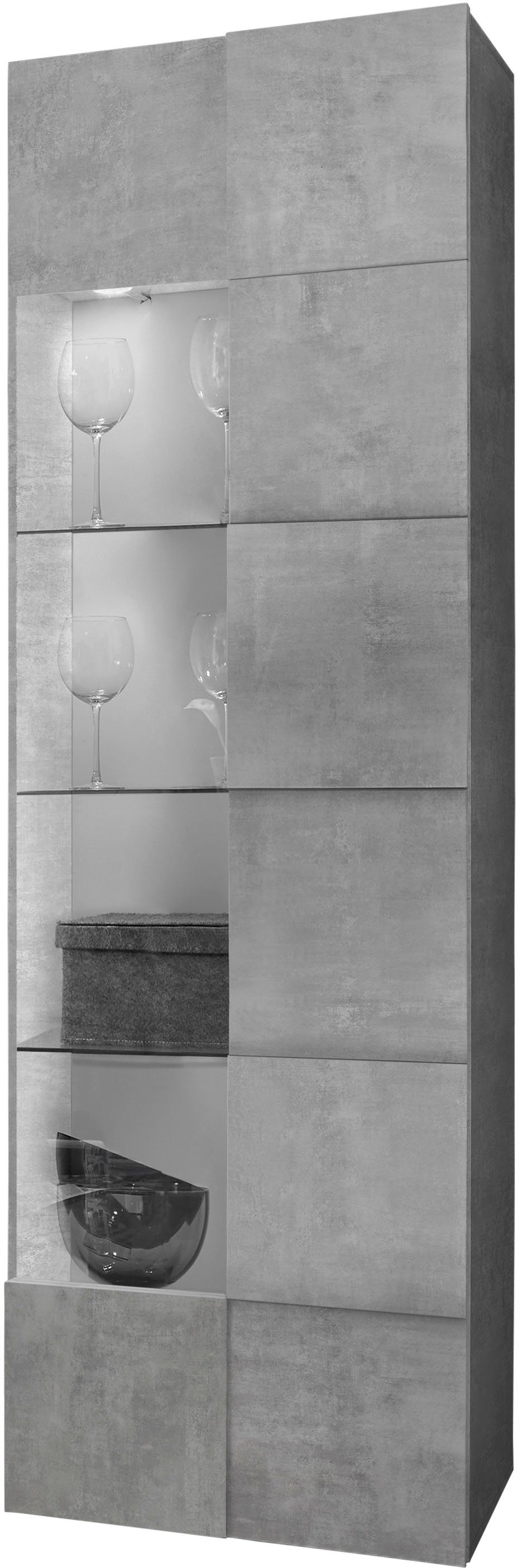 INOSIGN Vitrine "Dama Höhe 187 cm, Breite 60 cm, Stauraumvitrine mit 1 Tür, günstig online kaufen