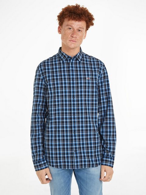 Tommy Jeans Karohemd TJM REG ESSENTIAL CHECK SHIRT mit Logostickerei günstig online kaufen