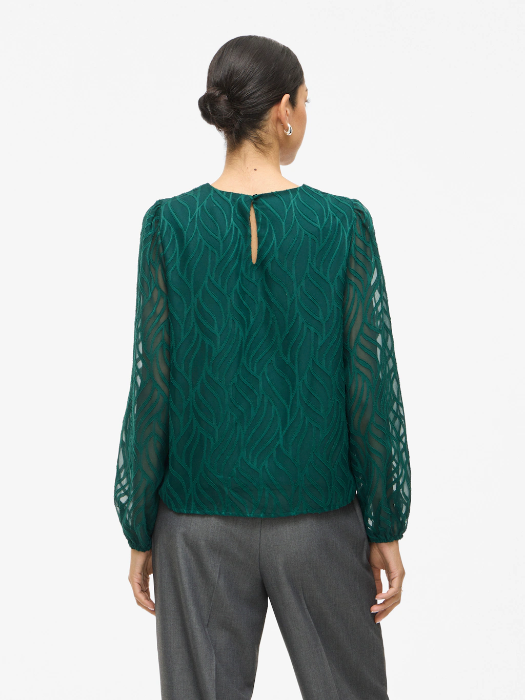 Vila Blusenshirt "VIMIKA O-NECK L/S TOP - NOOS" günstig online kaufen