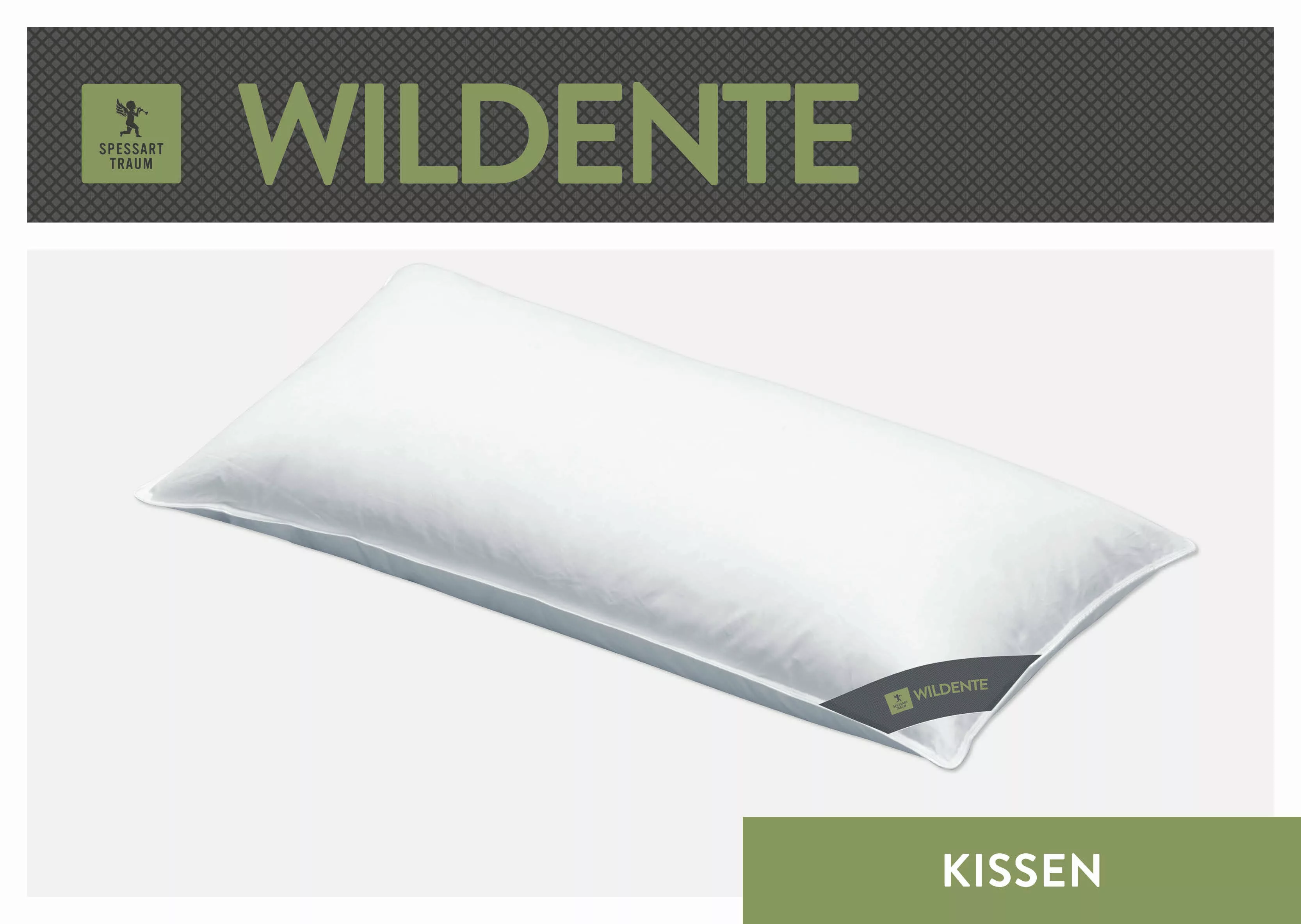 SPESSARTTRAUM 3-Kammer-Kopfkissen »Wildente«, (1 St.), Kissen 40x80cm & wei günstig online kaufen