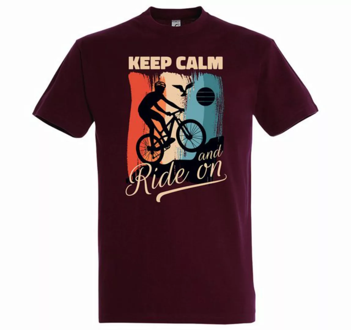 Youth Designz Print-Shirt Keep Calm Fahrrad Herren T-Shirt mit modischem Fr günstig online kaufen