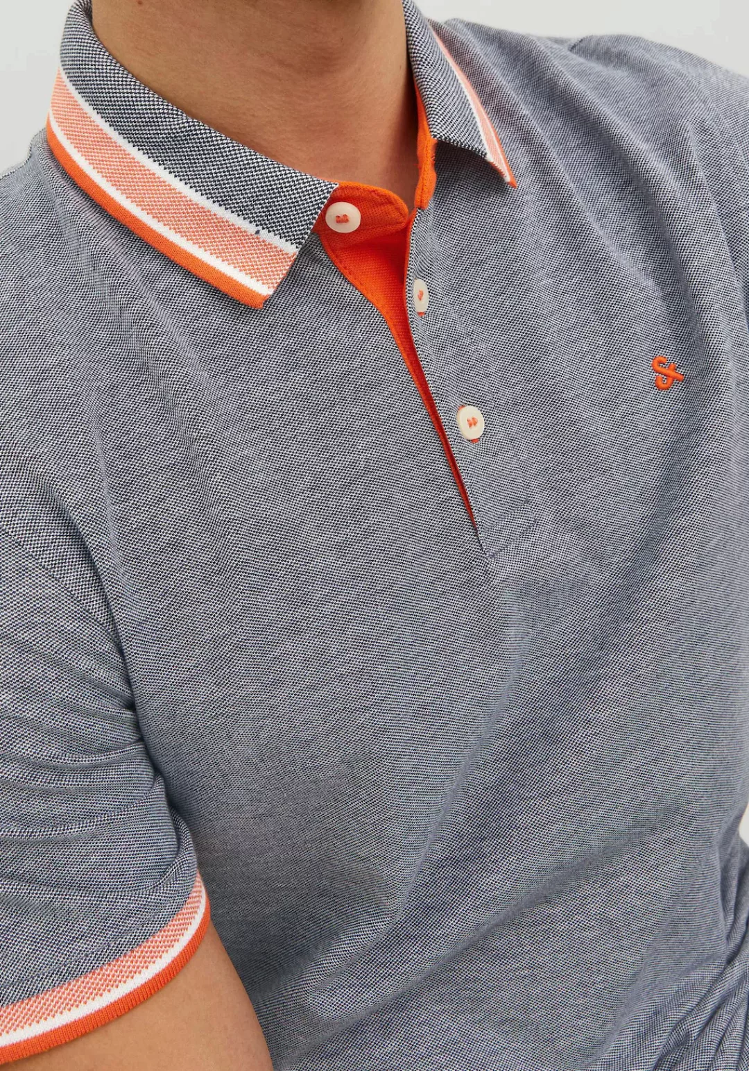 Jack & Jones Poloshirt "JJEPAULOS POLO SS NOOS", mit Logo Stickerei günstig online kaufen