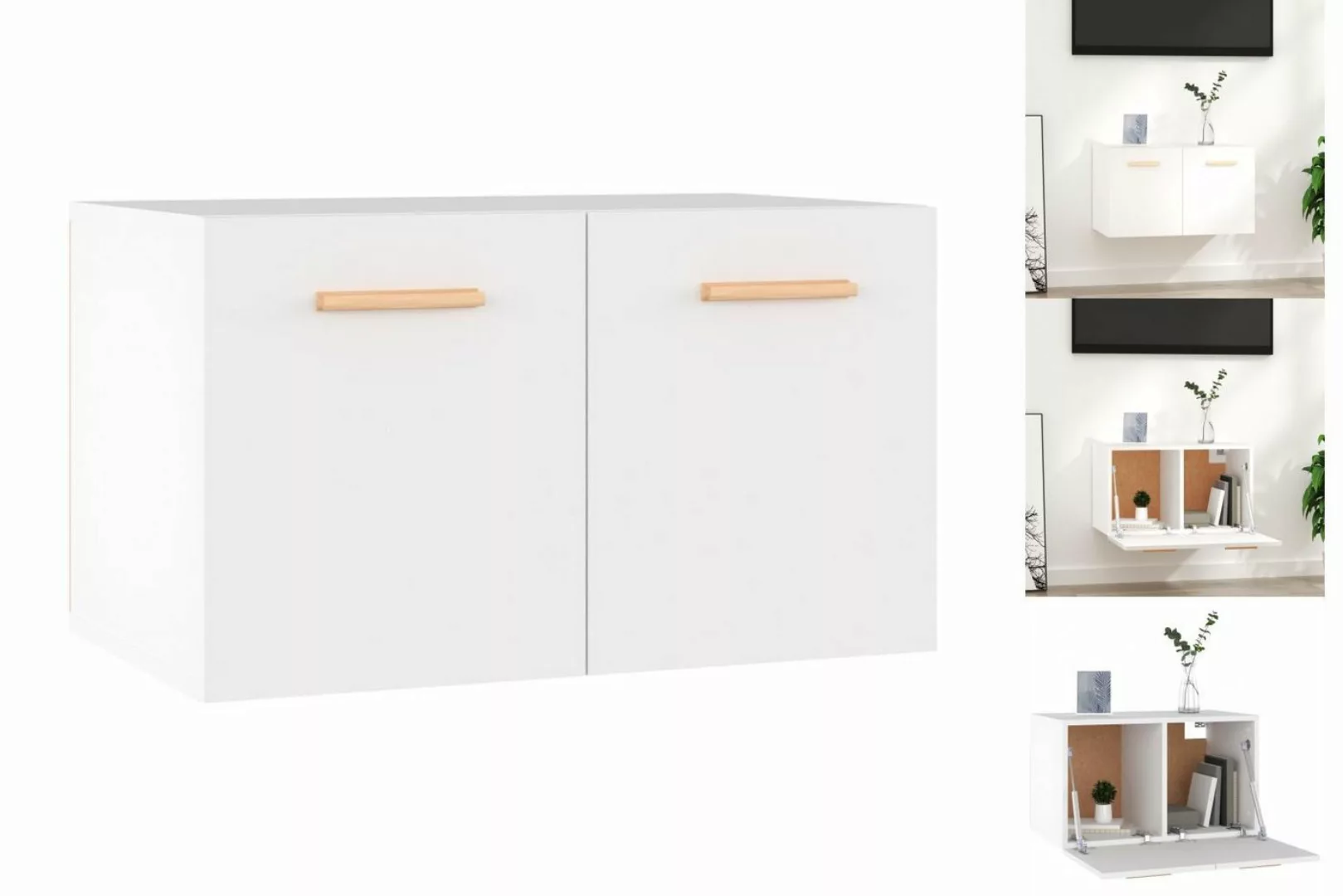 vidaXL Hängeschrank Wandschrank Weiß 60x36,5x35 cm Spanplatte günstig online kaufen