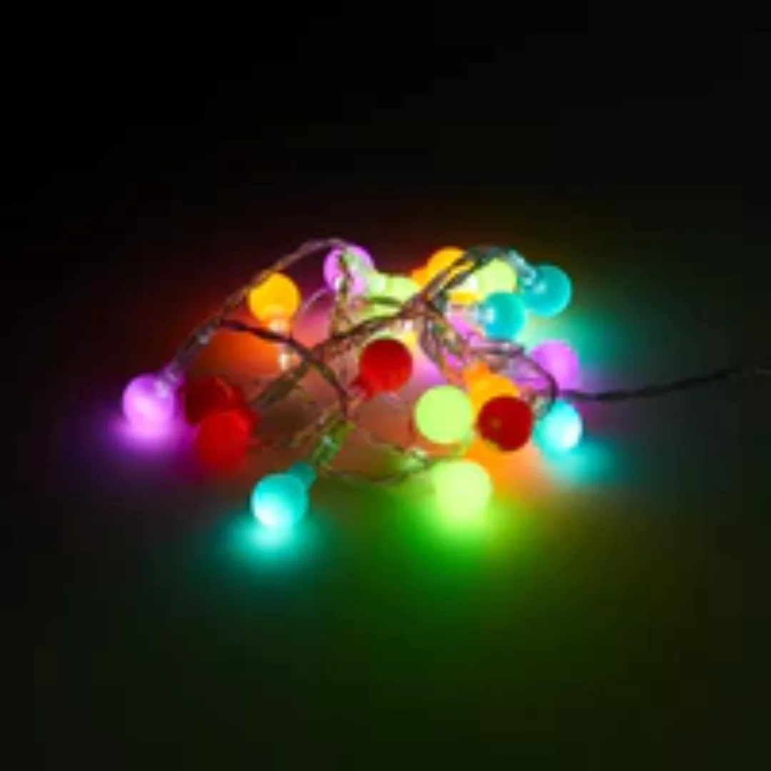 BRIGHT LIGHTS LED-Lichterkette Perlen 20 Lichter mit USB-Batteriefach günstig online kaufen