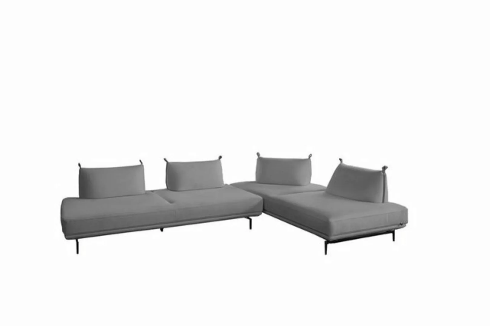 KAWOLA Ecksofa CANE, Schlafsofa Stoff, mit od. ohne Armlehnkissen, versch. günstig online kaufen