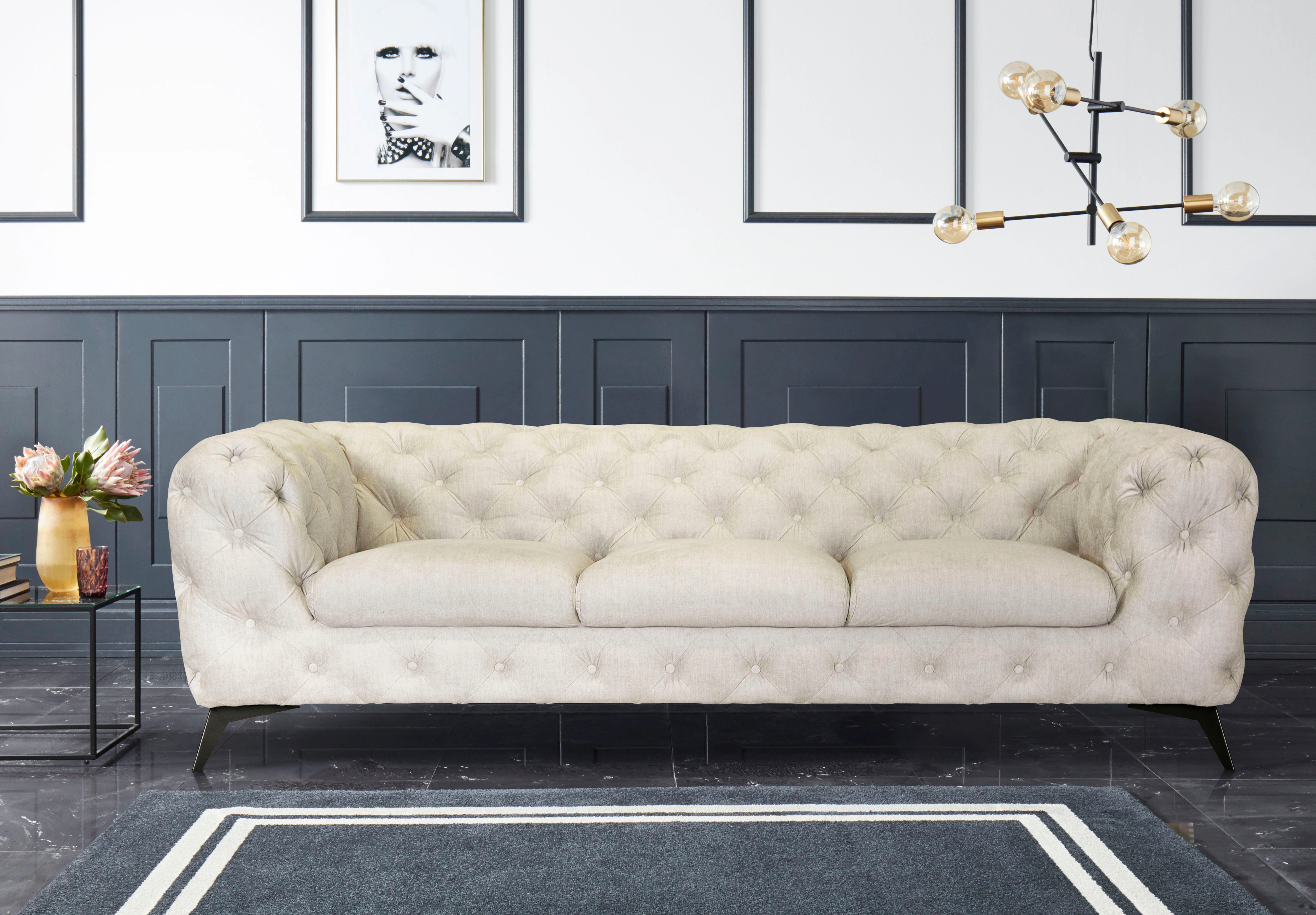 Leonique Chesterfield-Sofa "Glynis" günstig online kaufen