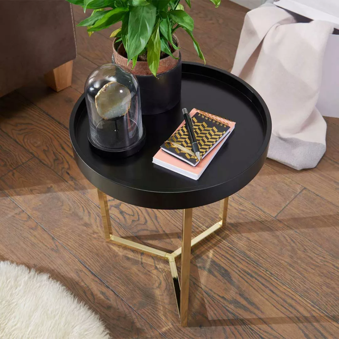 Sofa Anstelltisch mit abnehmbarer Tischplatte Retrostil günstig online kaufen