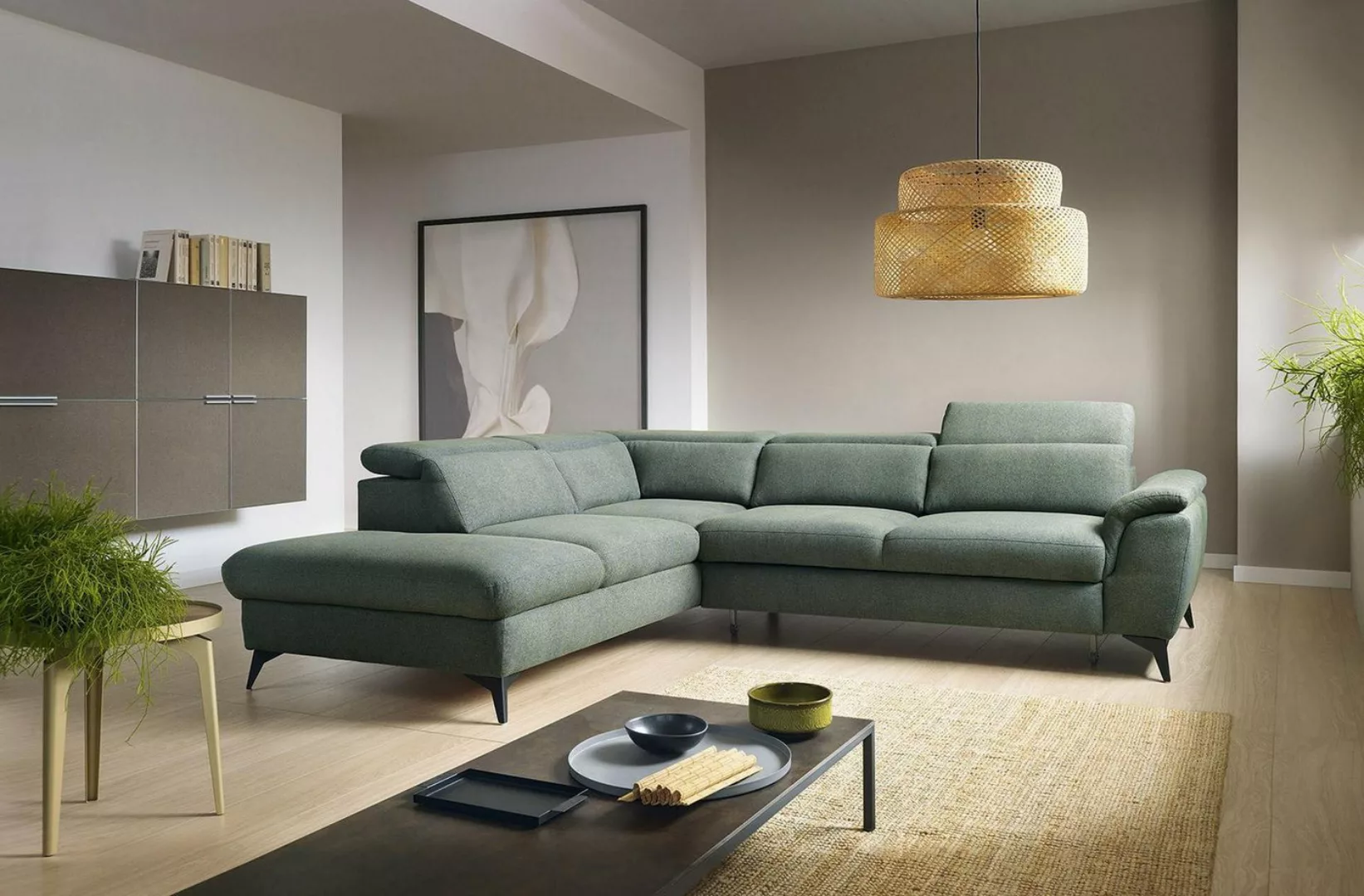 Xlmoebel Ecksofa Neues grünes Design-Sofa für das Wohnzimmer in moderner L- günstig online kaufen