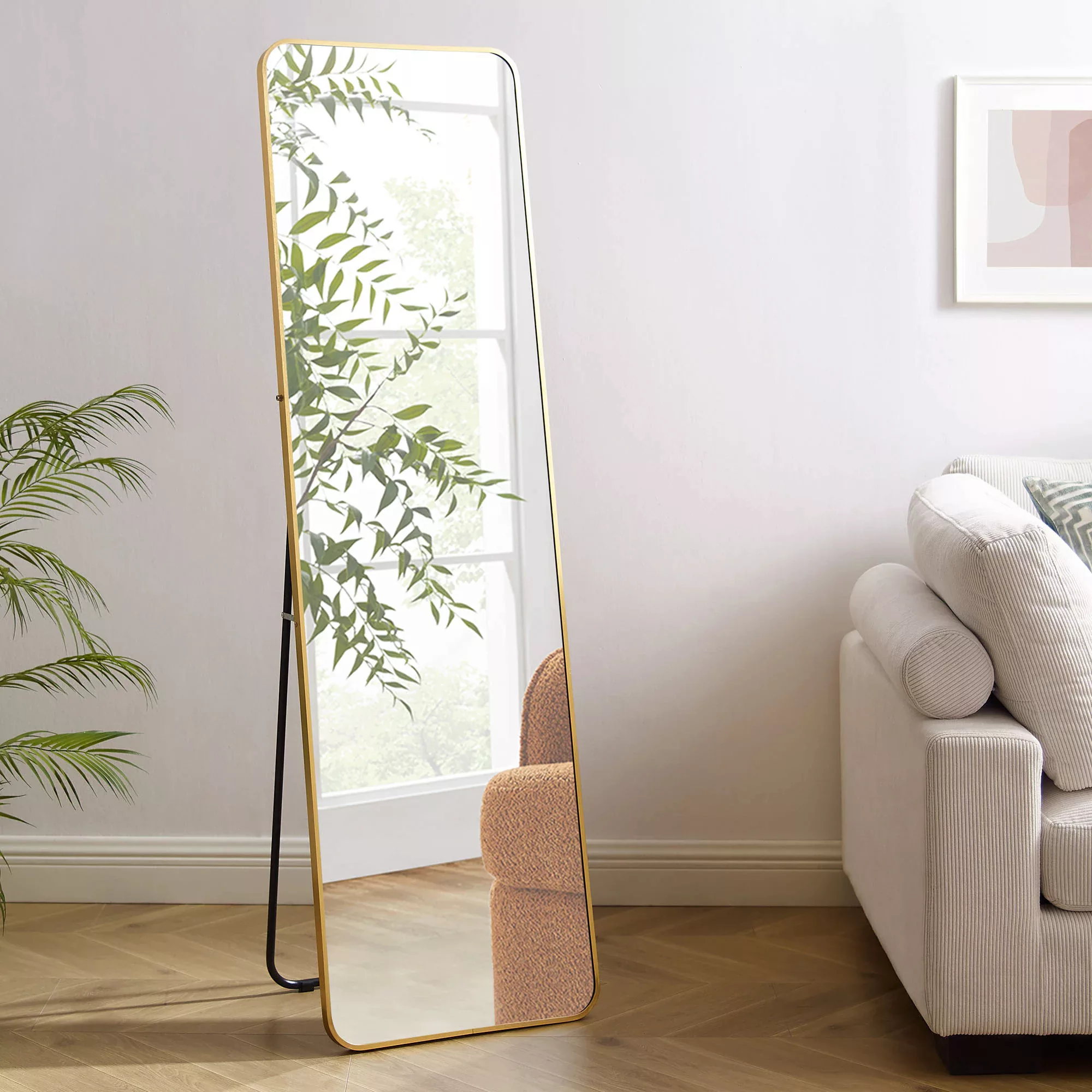 SalesFever Ganzkörperspiegel, (1 St.), Eleganz in Gold - Rahmen inklusive, günstig online kaufen
