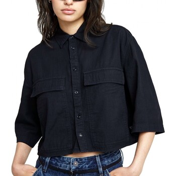 G-Star Raw  Blusen Boxy Shirt Dunkelschwarz günstig online kaufen