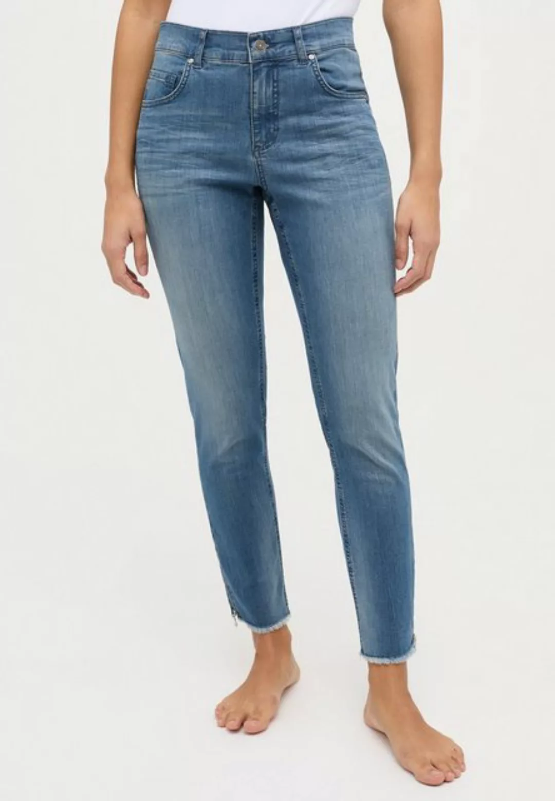 ANGELS Skinny-fit-Jeans Ankle Zip Fringe günstig online kaufen