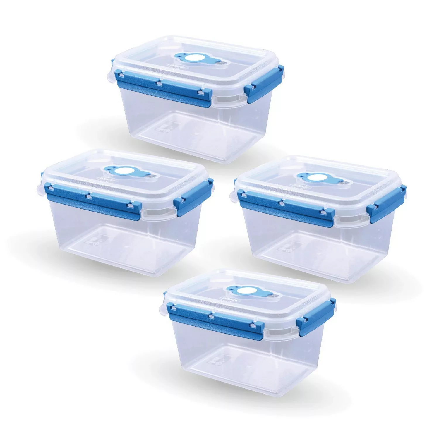 Bestlivings Frischhaltebox 1,5L Lunchbox Im Set Blau 4er Pack günstig online kaufen