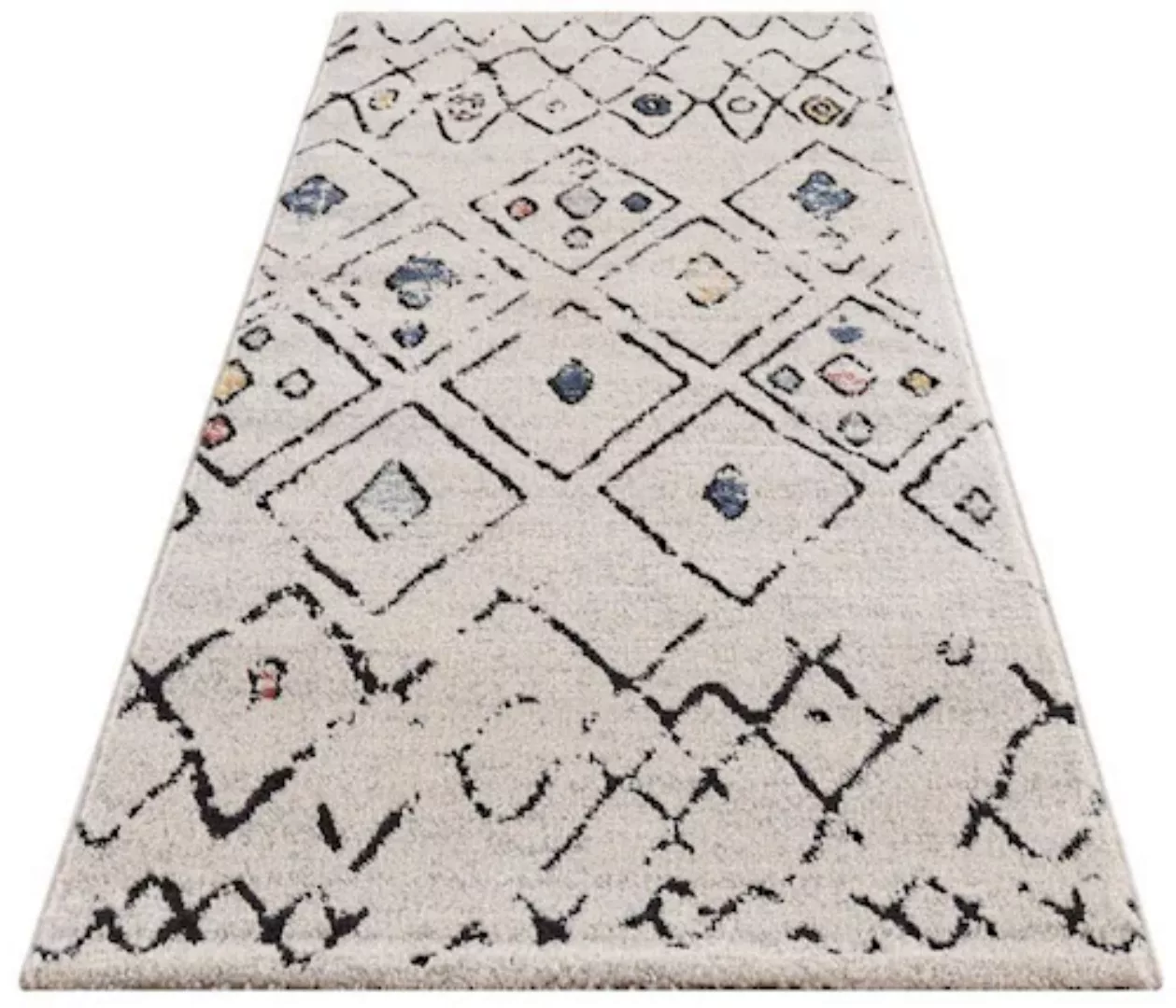 Carpet City Läufer »Mista 2574«, rechteckig, Kurzflor, Boho-Optik, Multicol günstig online kaufen