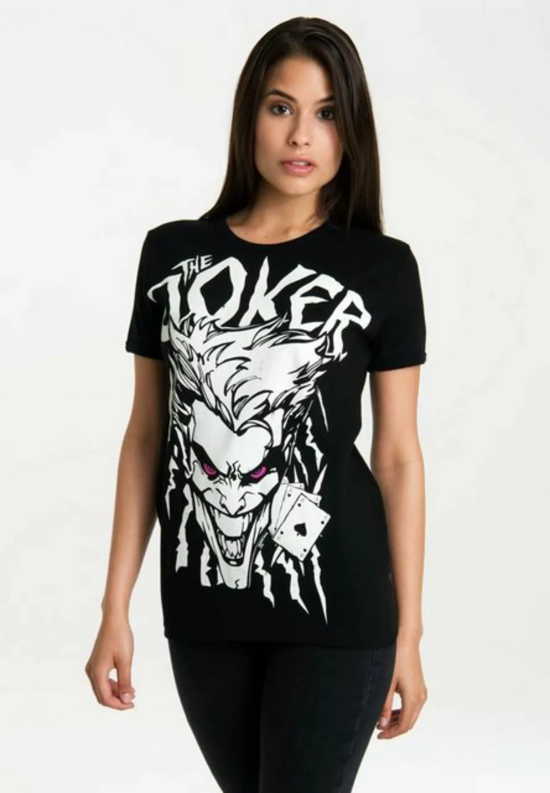 LOGOSHIRT T-Shirt The Joker mit lizenziertem Originaldesign günstig online kaufen