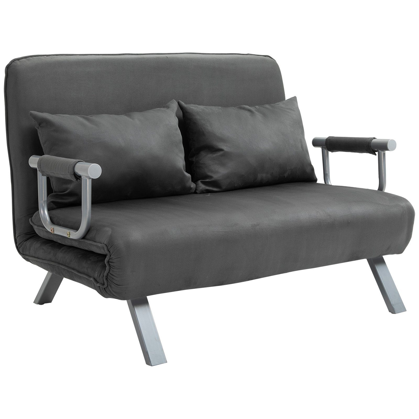 HOMCOM Schlafsofa Zweisitzer mit Bettfunktion, Einzelbett günstig online kaufen