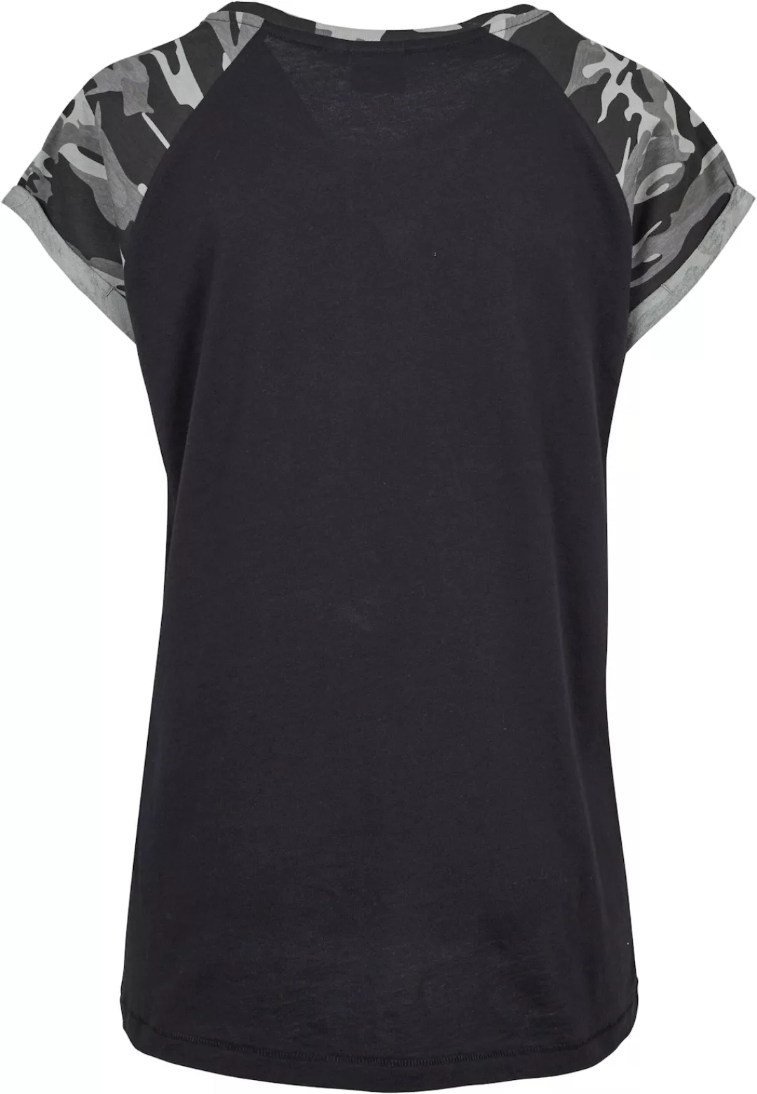 URBAN CLASSICS Kurzarmshirt "Urban Classics Damen Ladies Contrast Raglan Te günstig online kaufen