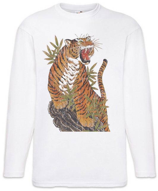 Urban Backwoods Langarmshirt Yak Tiger Langarm T-Shirt Samurai Warrior Way günstig online kaufen