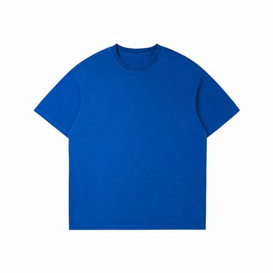 CHENIN T-Shirt T-Shirts Baumwolle Rundhals Kurzarm Shirt Vintage Casual Sli günstig online kaufen