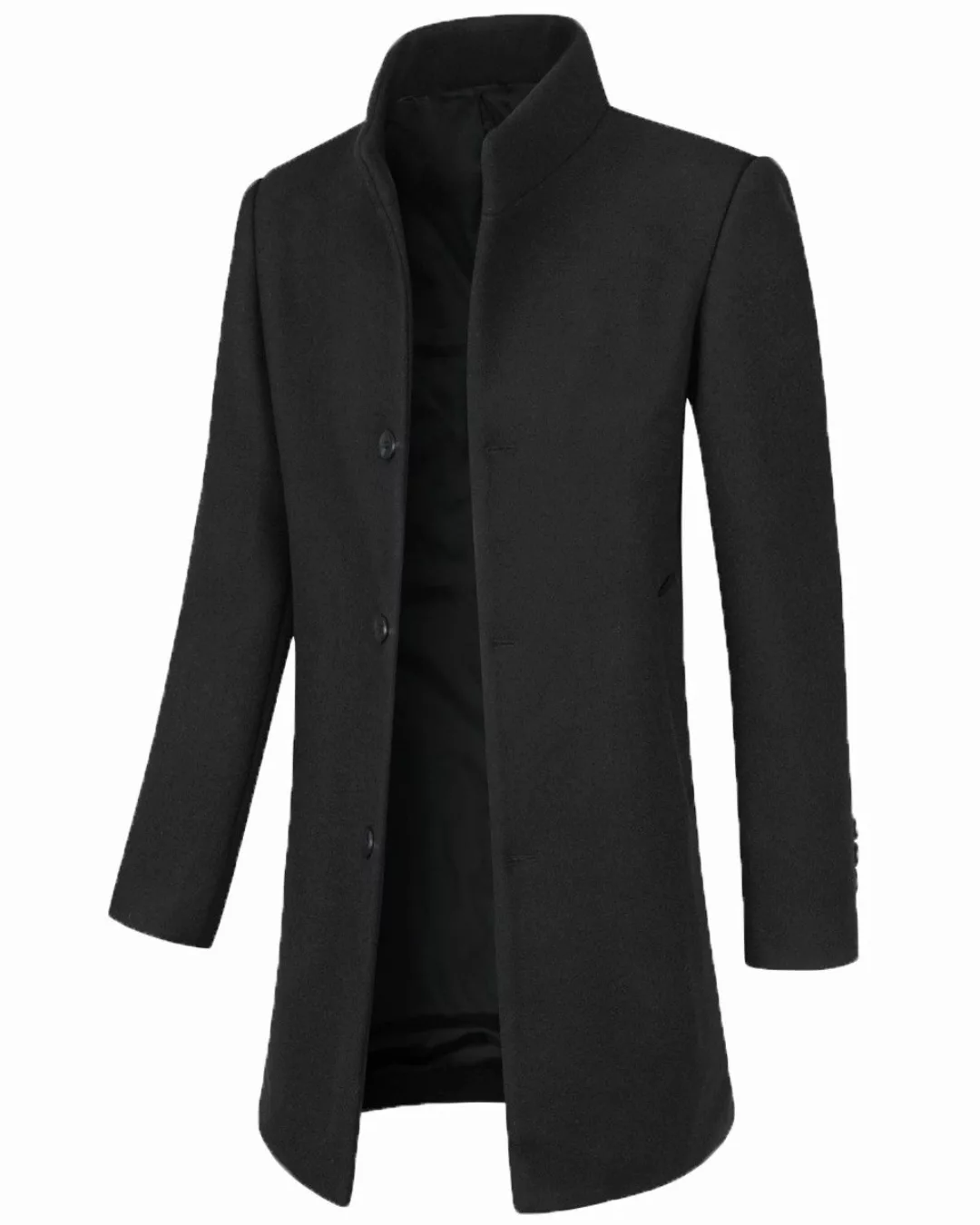 Allthemen Wollmantel Herren mittellanger Mantel Slim günstig online kaufen