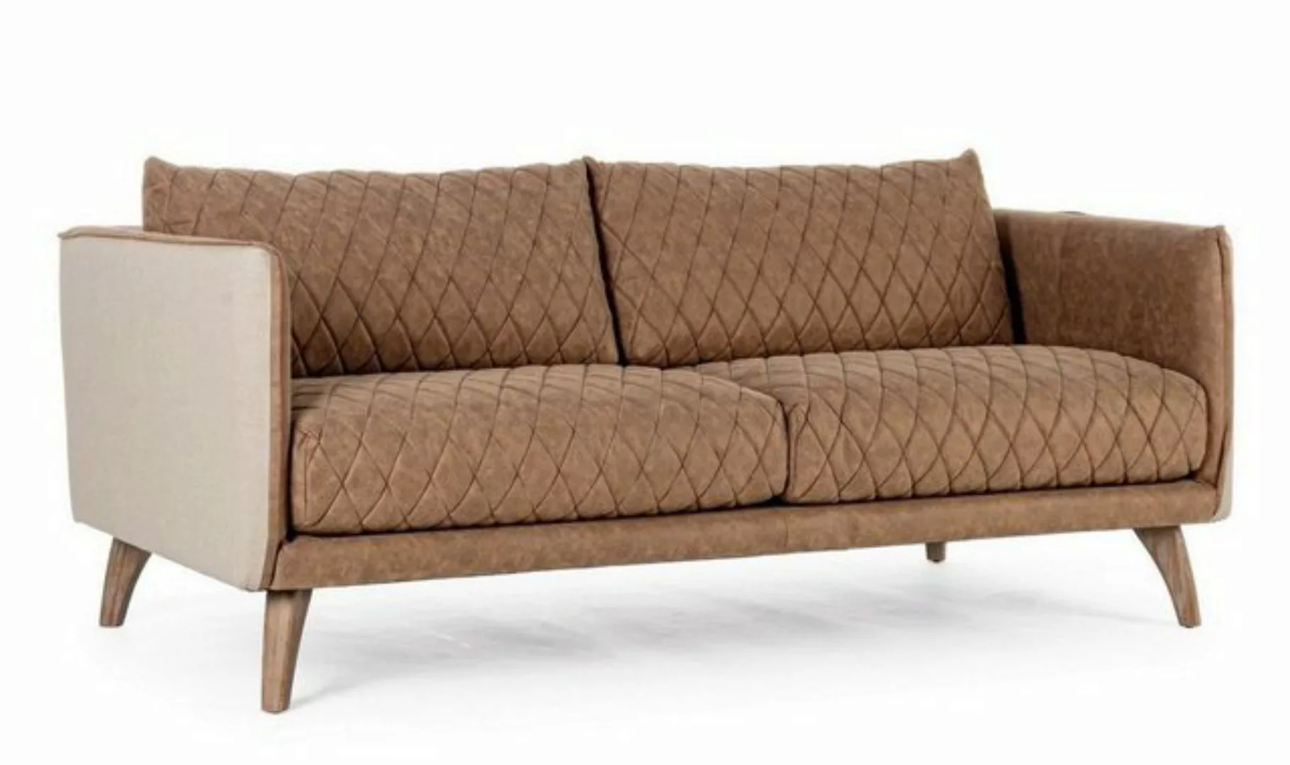Natur24 Sofa Sofa Helston 188,5x76,5x89cm Eschenholz Sofa Couch Polster günstig online kaufen