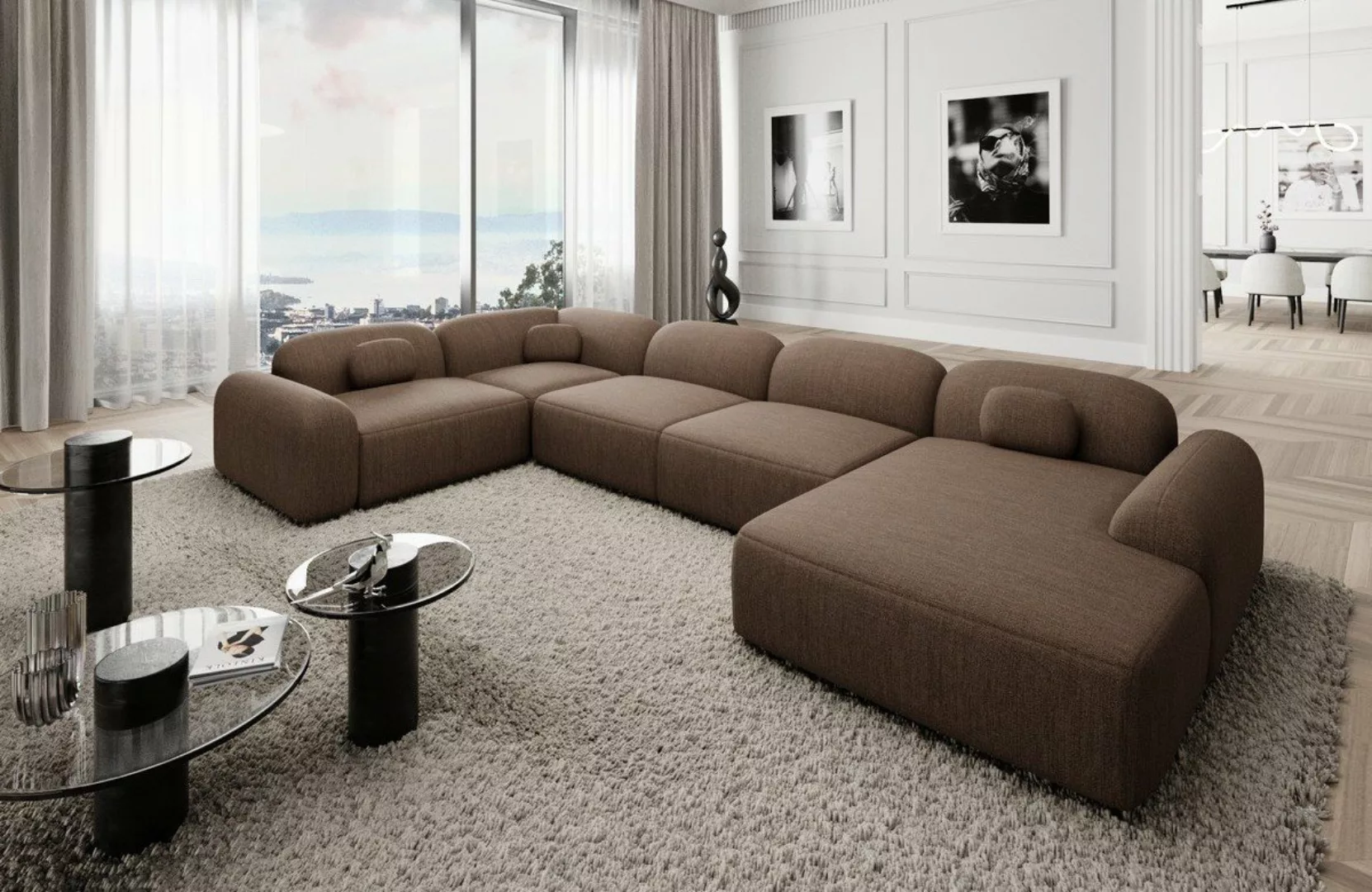 Sofa Dreams Wohnlandschaft Stoff Sofa Polstersofa Stoffcouch Stoffsofa Barc günstig online kaufen