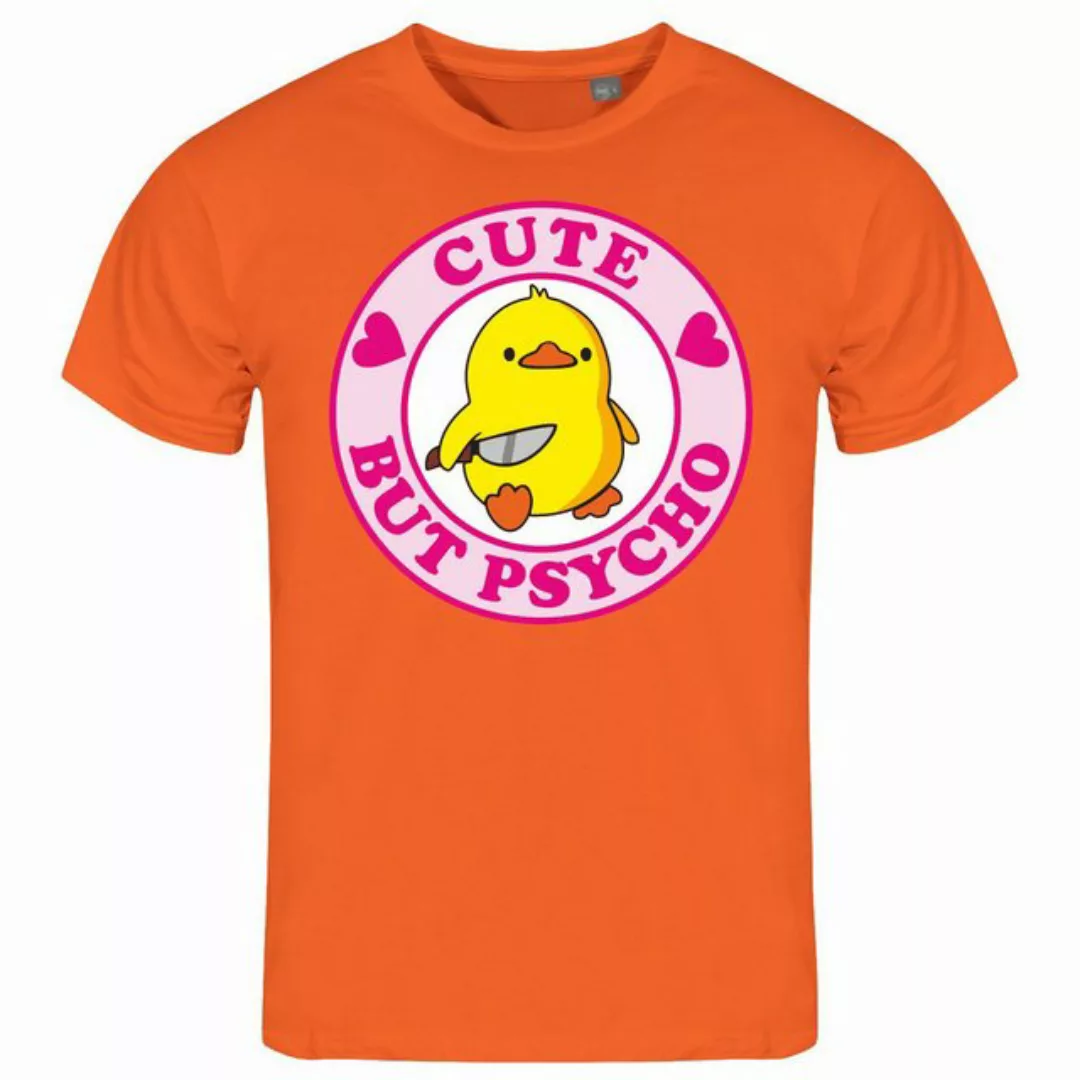 deinshirt Print-Shirt Herren T-Shirt Cute but Psycho Funshirt mit Motiv günstig online kaufen