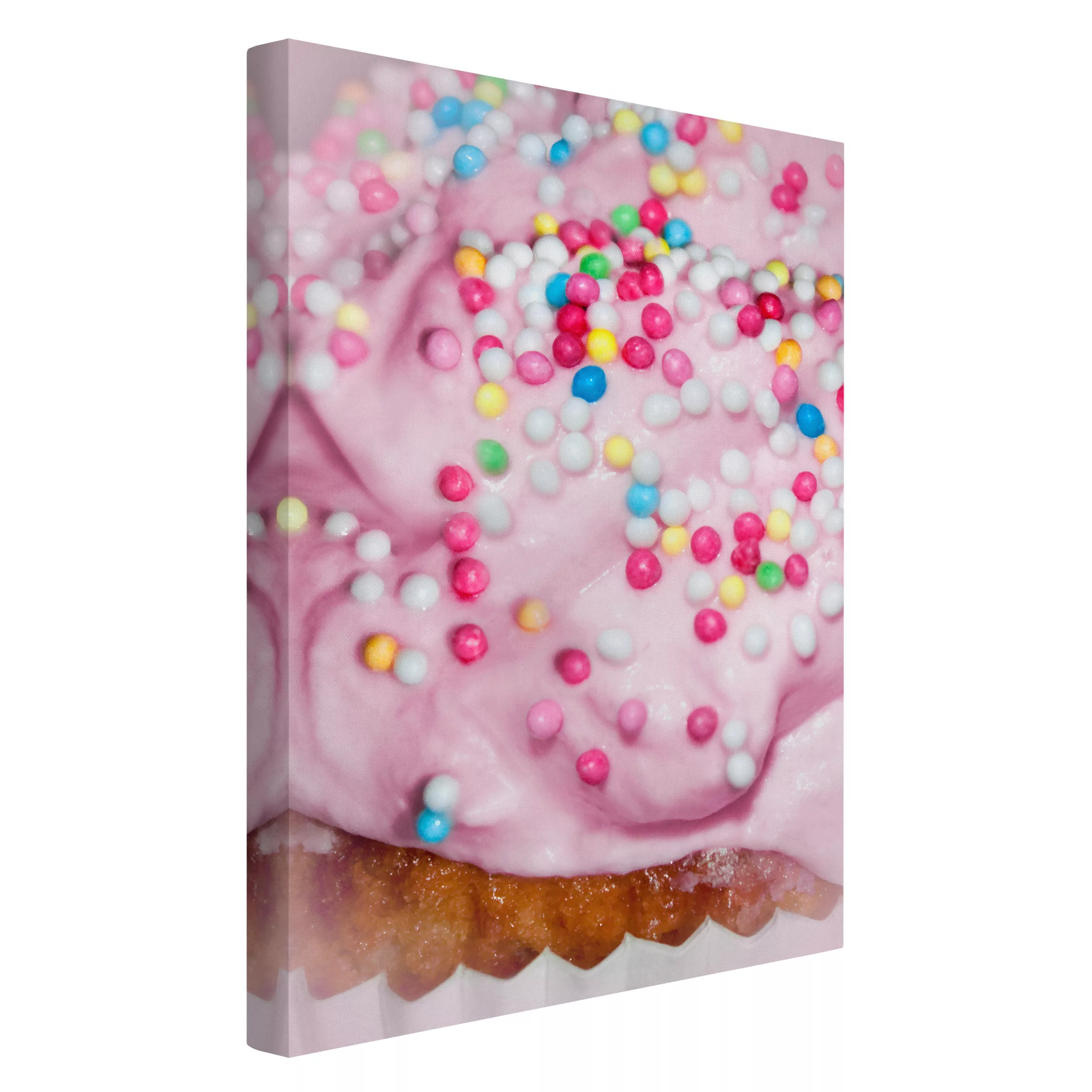Leinwandbild Küche - Hochformat Cupcake günstig online kaufen