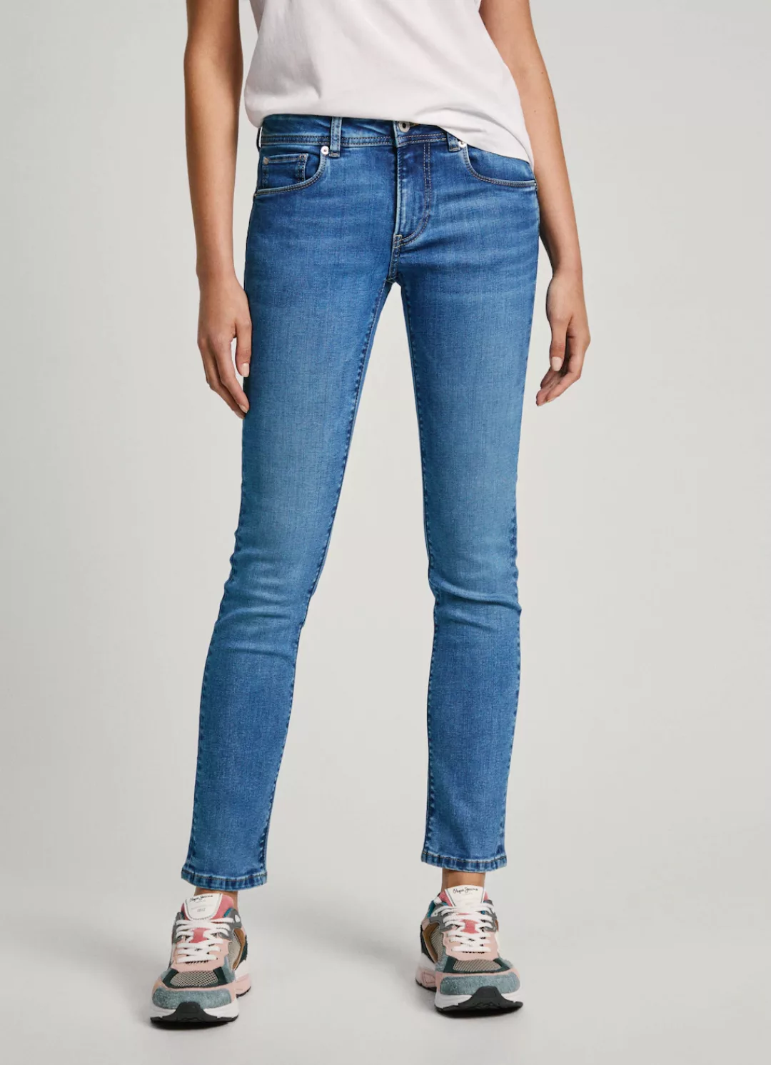 Pepe Jeans Slim-fit-Jeans "SLIM JEANS LW, mit niedriger Leibhöhe" günstig online kaufen