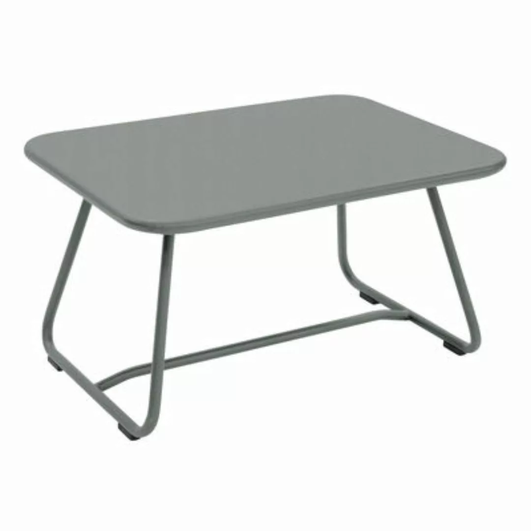 Couchtisch Sixties metall grau / Stahl - 76 x 55 cm - Fermob - günstig online kaufen