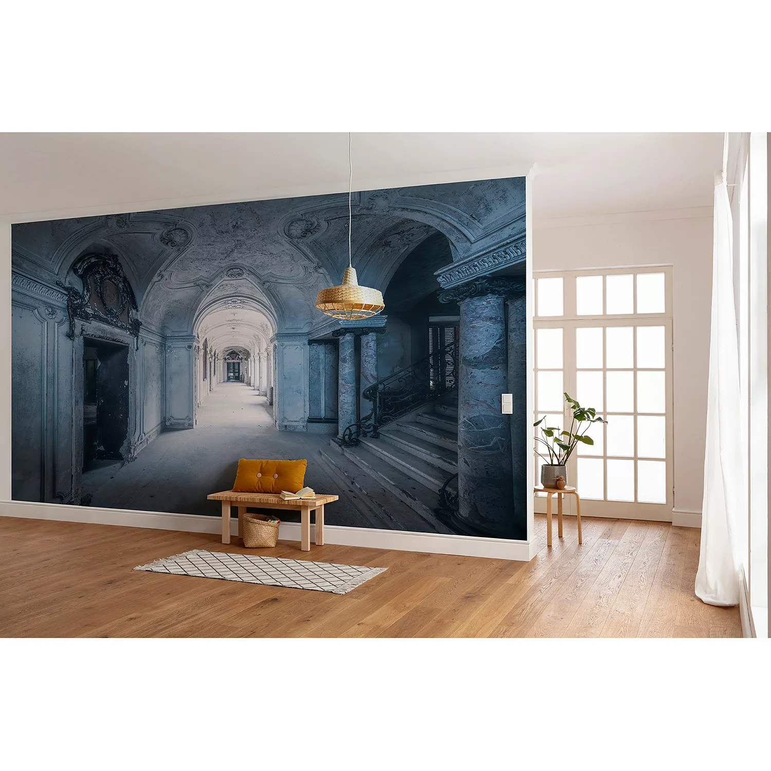 KOMAR Vlies Fototapete - Villa Blue - Größe 400 x 280 cm mehrfarbig günstig online kaufen
