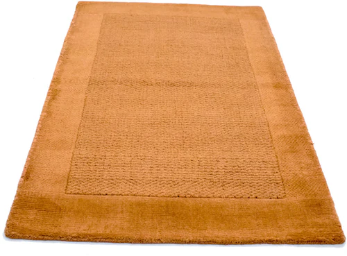 morgenland Wollteppich »Gabbeh Teppich handgetuftet orange«, rechteckig günstig online kaufen