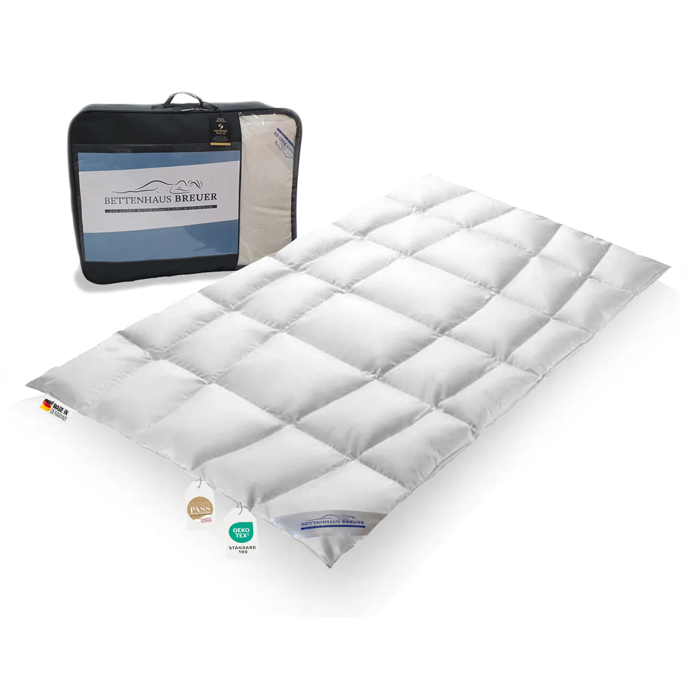 Extra warme 100% premium körperform Daunendecke Bettdecke 135x200 950g günstig online kaufen