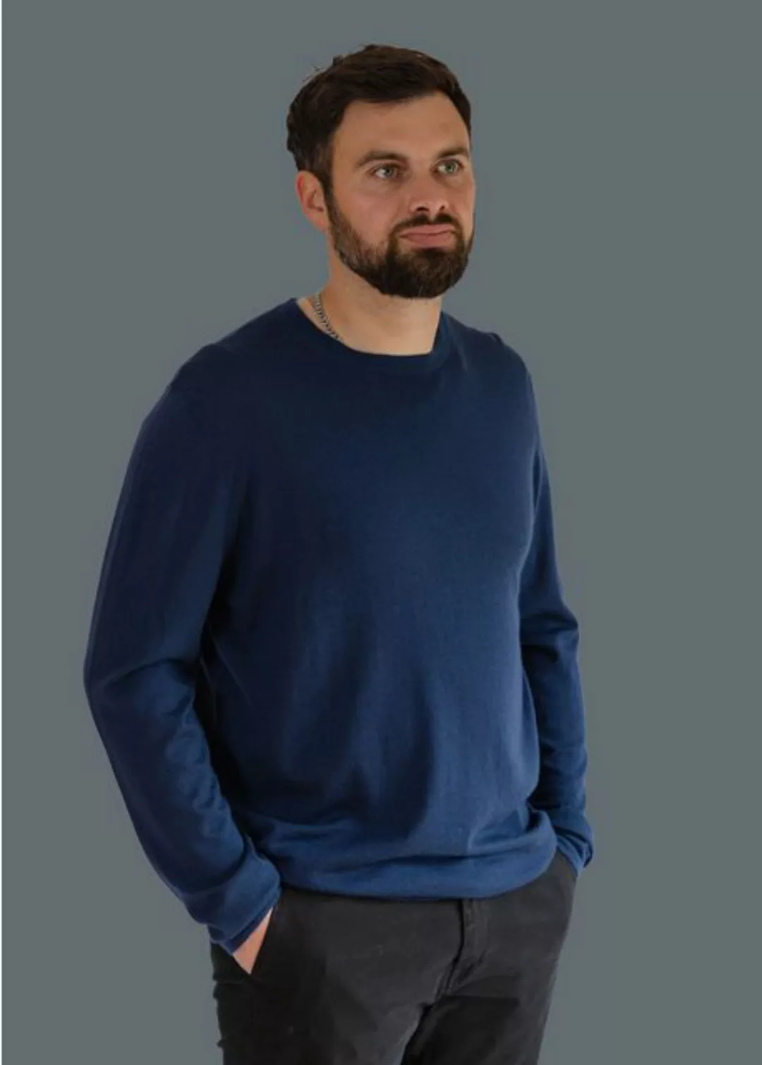 Ariun Kaschmirpullover Pullover mit C- Ausschnitt aus Kaschmir und Seide günstig online kaufen