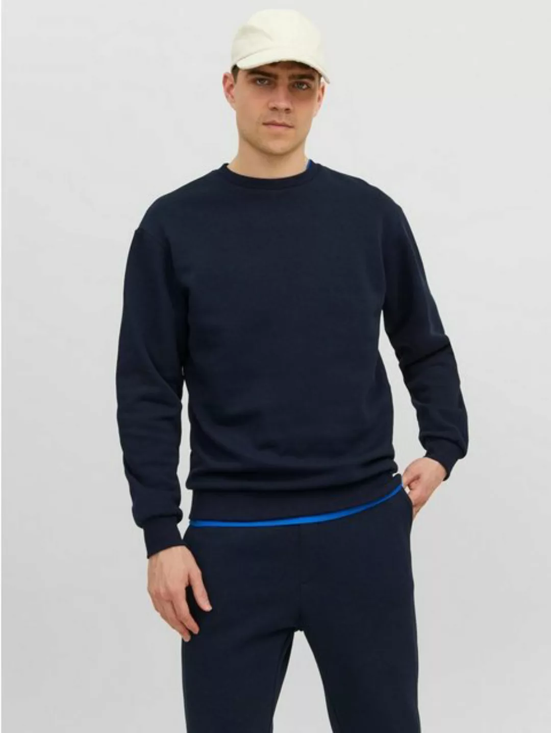 Jack & Jones Sweatshirt Basic Sweater Sweatshirt Pullover JJEBRADLEY 6027 i günstig online kaufen