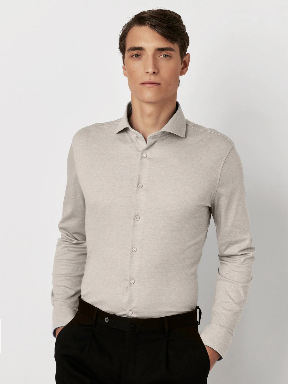 DESOTO Langarmhemd "Jerseyhemd Essential Hai langarm", Flexibler Stretch günstig online kaufen