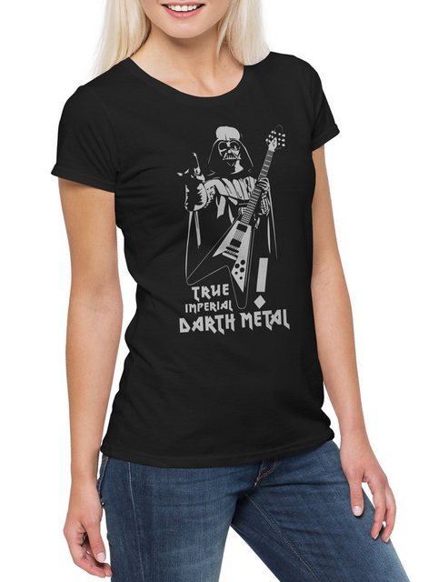 Urban Backwoods Print-Shirt True Imperial Darth Metal Damen T-Shirt Star Da günstig online kaufen