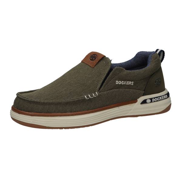 Dockers Herren Leinenslipper olivgrün, Gr. 41 günstig online kaufen