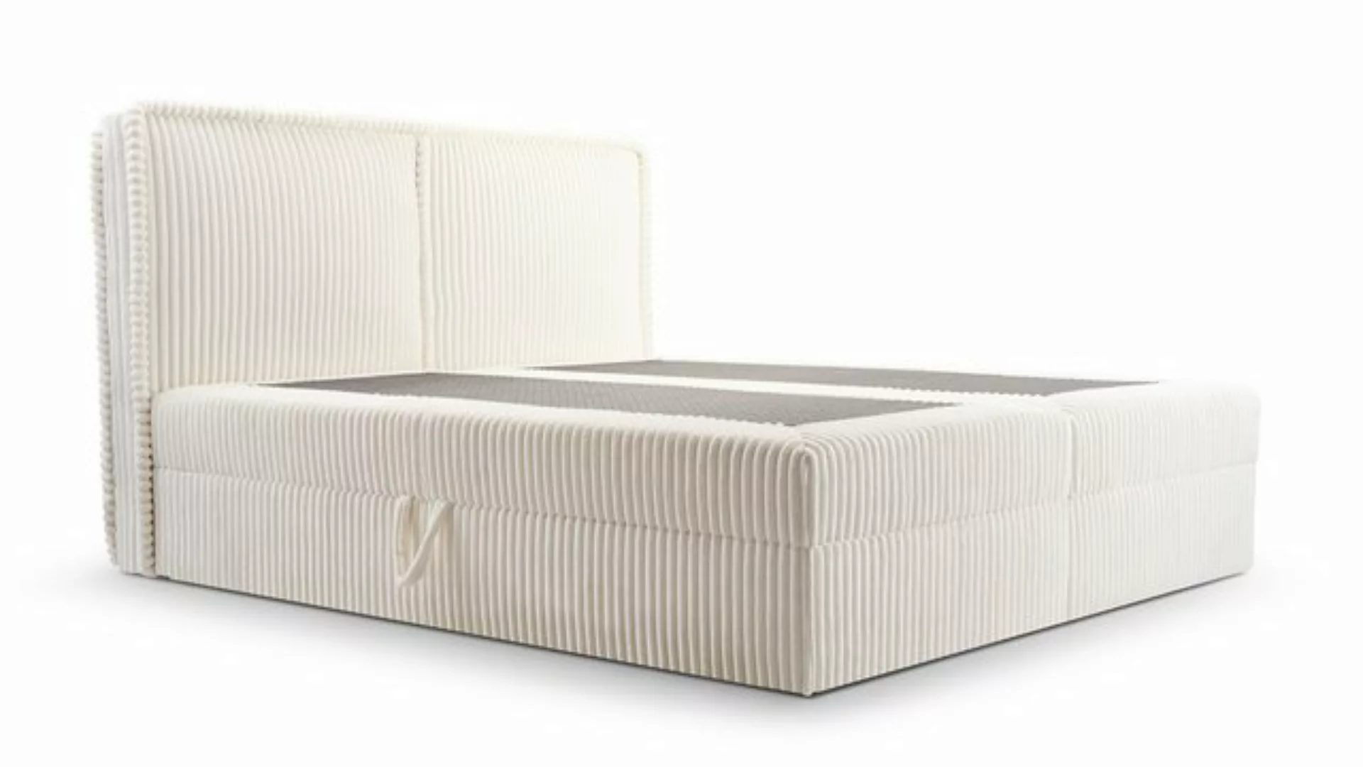 MOEBLO Boxspringbett Bett 04 (Bonell, Topper, Doppelbett gepolstertes Kopft günstig online kaufen