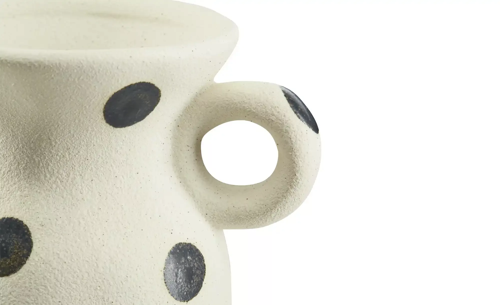 Vase Punkte   ¦ creme ¦ Steinzeug ¦ Maße (cm): H: 15  Ø: 16 Accessoires > V günstig online kaufen