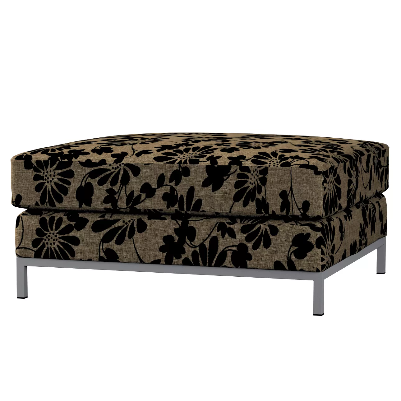 Bezug für Kramfors Hocker, beige-schwarz, Husse, Kramfors Hocker, Living II günstig online kaufen