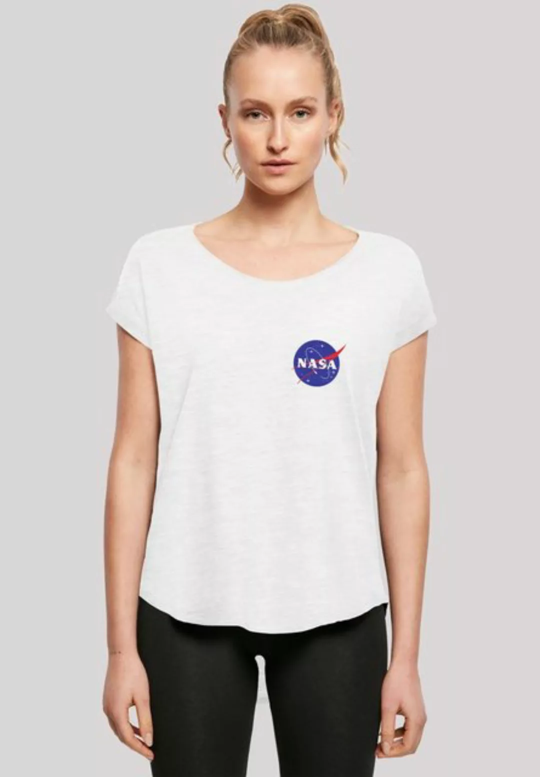 F4NT4STIC T-Shirt "Long Cut T-Shirt NASA Classic Insignia Chest Logo White" günstig online kaufen