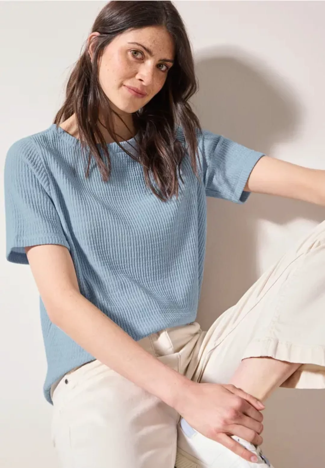 T-Shirt mit Struktur günstig online kaufen